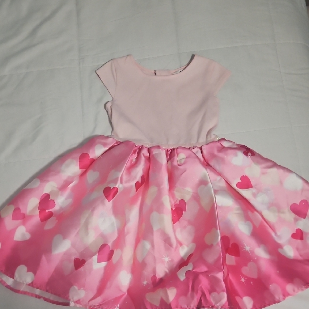 Pink Heart Kids Dress